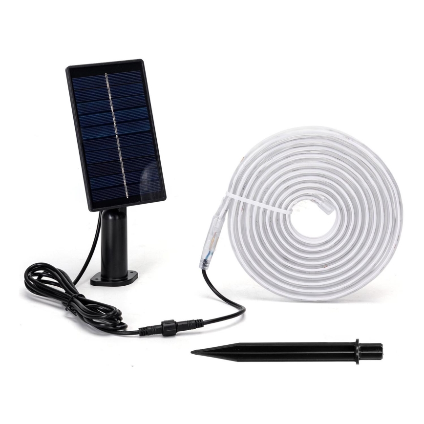 Aigostar - LED RGB Cтрічка на сонячній батареї з регулюванням яскравості LED/1,6W/3,2V 5 м IP65 1800 mAh + пульт дистанційного керування