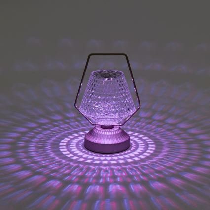 Aigostar - LED RGB Настільна акумуляторна лампа з регулюванням яскравості LED/1W/5V 1800mAh 20 см + пульт дистанційного керування