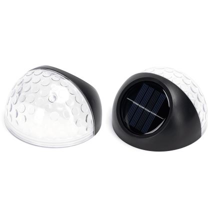 Aigostar - LED RGB Настінний світильник на сонячній батареї LED/2W/1,2V чорний IP44