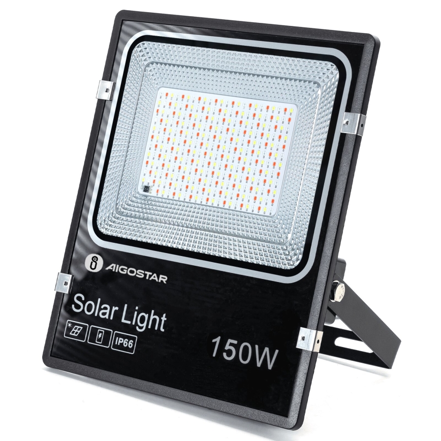 Aigostar - LED RGB Прожектор з регулюванням яскравості на сонячній батареї LED/150W/3,2V IP66 + пульт дистанційного керування