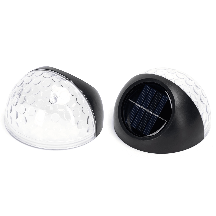 Aigostar - Світильник на сонячній батареї LED RGB настінний LED/2W/1,2V 300 mAh чорний IP44