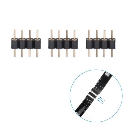 Aigostar - LED RGB Розумна стрічка з регулюванням яскравості 4x0,5м LED/4,5W/5V Wi-Fi + пульт дистанційного керування