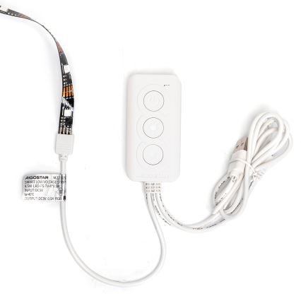 Aigostar - LED RGB Розумна стрічка з регулюванням яскравості 4x0,5м LED/4,5W/5V Wi-Fi + пульт дистанційного керування