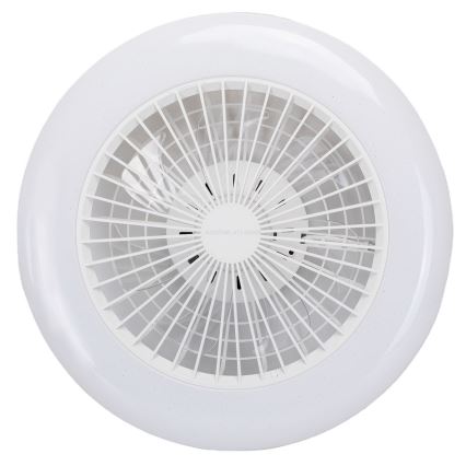 Aigostar - Светодиодный RGBW регулируемый потолочный светильник с вентилятором LED/40W/230V 2700-6500K диаметр 48,5 см белый + пульт дистанционного управления