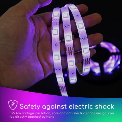 Aigostar - LED RGB з регулюванням яскравості стрічка 3м LED/24W/12/230V IP65 + ДК