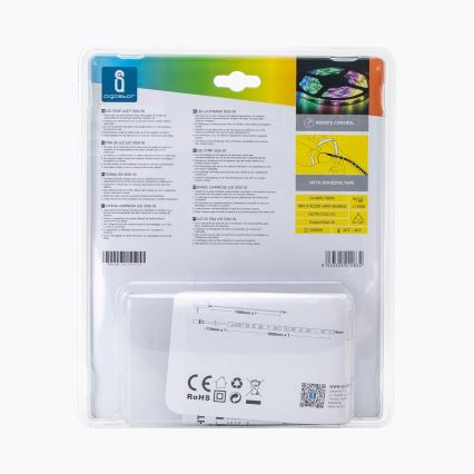 Aigostar - LED RGB з регулюванням яскравості стрічка 5м LED/24W/12/230V IP65 + ДК