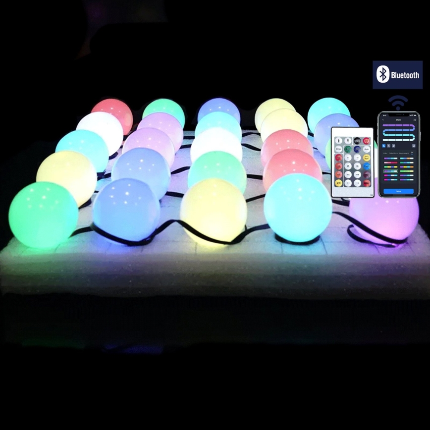 Aigostar - LED RGBIC Декоративна гірлянда 25xLED/5W/USB 5 m багатокольорова