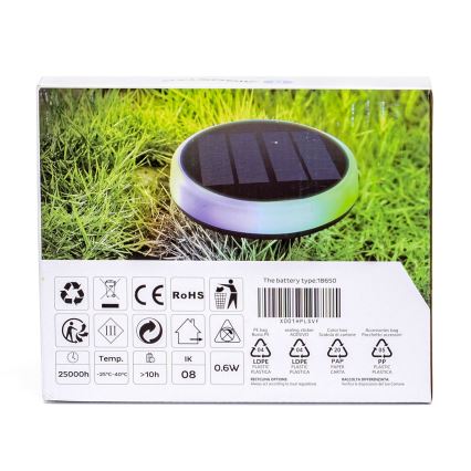 Aigostar - LED RGBIC Світильник на сонячній батареї LED/0,6W/3,7V IP65