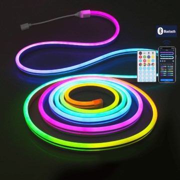 Aigostar - LED RGBICW Уличная рождественская гирлянда 150 светодиодов 5 м IP44 + пульт дистанционного управления