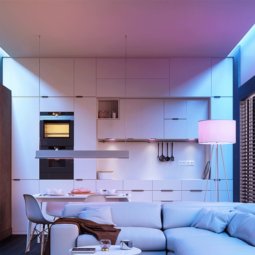 Aigostar - светодиодная RGBW диммируемая лампа G45 E27/6W/230V 3000K + пульт дистанционного управления