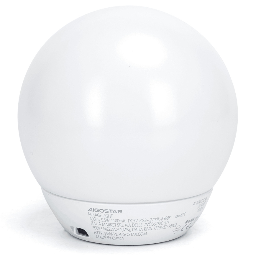 Aigostar - RGBW диммируемая светодиодная настольная лампа LED/5,5W/5V Wi-Fi + пульт дистанционного управления