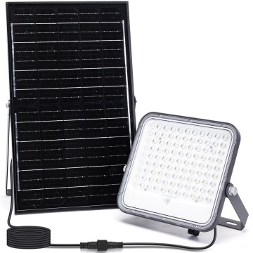 Aigostar - LED RGBW Прожектор з регулюванням яскравості на сонячній батареї LED/150W/3,4V IP66 + пульт дистанційного керування