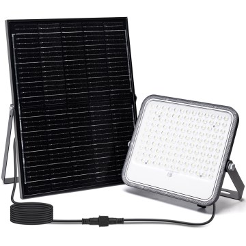 Aigostar - LED RGBW Прожектор з регулюванням яскравості на сонячній батареї LED/200W/3,4V IP66 + пульт дистанційного керування