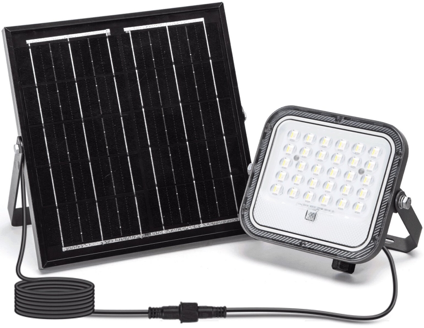 Aigostar - LED RGBW Прожектор з регулюванням яскравості на сонячній батареї LED/50W/3,4V IP66 + пульт дистанційного керування