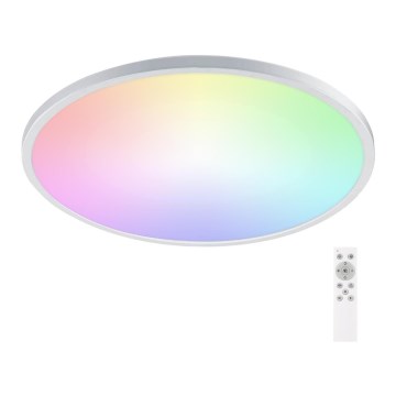 Aigostar - LED RGBW Стельовий світильник для ванної з регулюванням яскравості LED/24W/230V 3000-6500K діаметр 42 см IP44 + пульт дистанційного керування