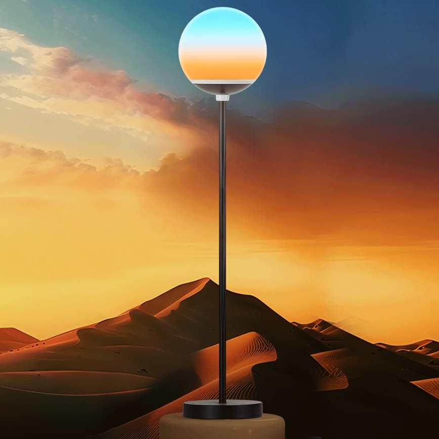 Aigostar - підлогова лампа LED RGBW MESH з регульованою яскравістю, LED/8W/230V + пульт дистанційного керування