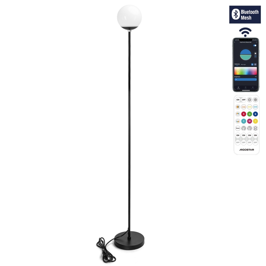 Aigostar - підлогова лампа LED RGBW MESH з регульованою яскравістю, LED/8W/230V + пульт дистанційного керування
