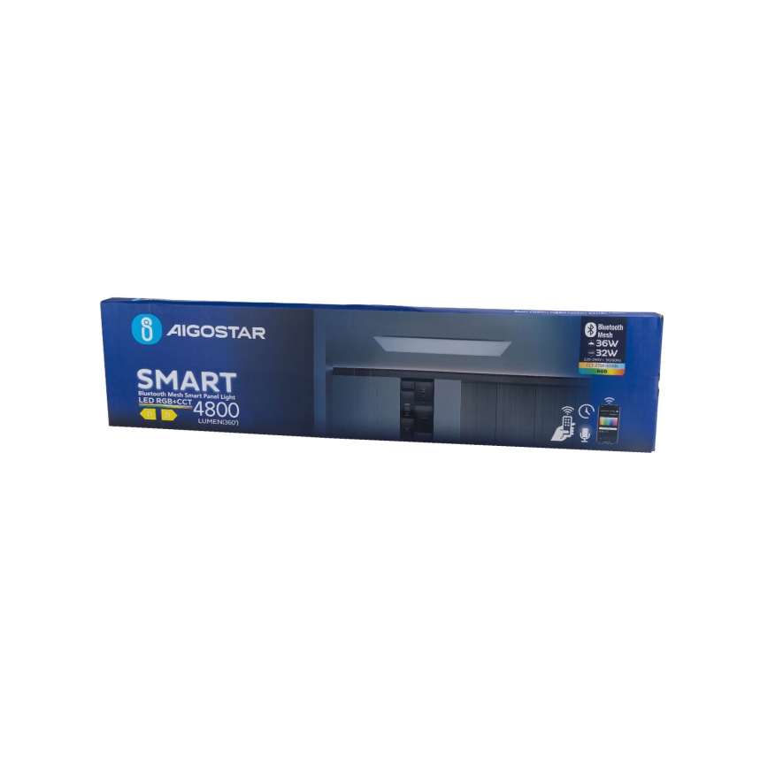 Aigostar - LED RGBW Вбудована стельова панель з регулюванням яскравості MESH LED/36W/230V 2700-6500K 120x30 см