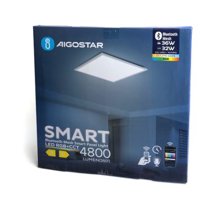 Aigostar - LED RGBW Вбудована стельова панель з регулюванням яскравості MESH LED/36W/230V 60x60 см