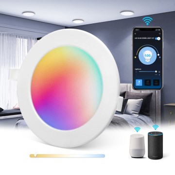 Aigostar - LED RGBW Вбудований стельовий світильник для ванної з регулюванням яскравості MESH Smart LED/9W/230V 2700-6500K IP44