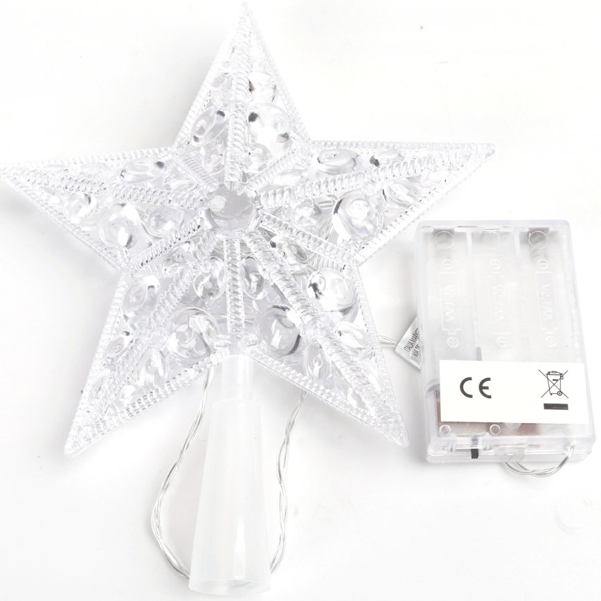 Aigostar - LED RGBY рождественская декоративная звезда, 10xLED/3xAA