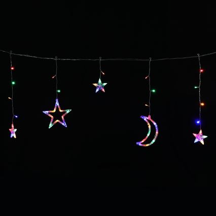 Aigostar - LED сонячна гірлянда 120 LED/8 режимів 3x0,6 м 500 мА·год IP65 багатокольорова