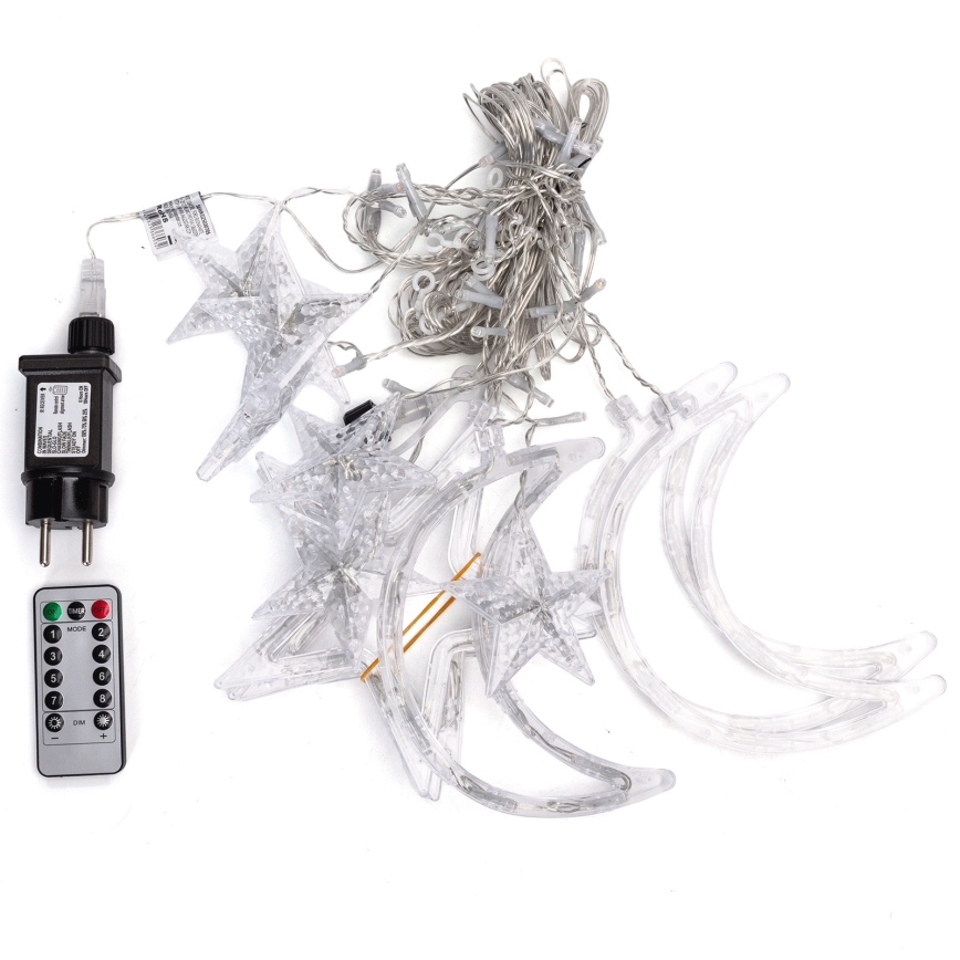 Aigostar - LED RGBY Уличная новогодняя гирлянда 120xLED/8 режимов 3x0,6m IP44 многоцветная + пульт дистанционного управления