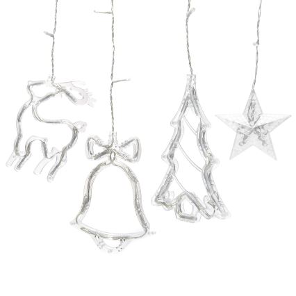 Aigostar - Светодиодная RGBY уличная рождественская гирлянда 120 светодиодов/8 режимов 3x0,6 м IP44 многоцветная + пульт дистанционного управления