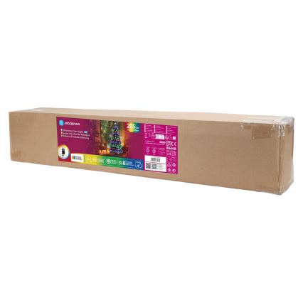 Aigostar - LED зовнішня різдвяна ялинка 205 LED/8 функцій 1,8 м IP44 багатоколірна