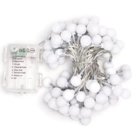 Aigostar - LED RGBY Вуличний різдвяна гірлянда 100xLED/3xAA/8 функцій 10,3 м IP44