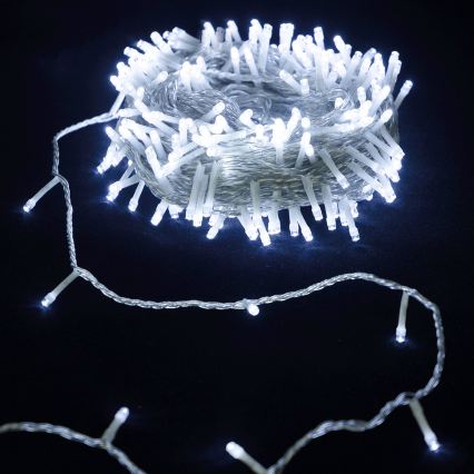 Aigostar - LED Різдвяна гірлянда 100xLED/3xAA 10,3m холодно-білий