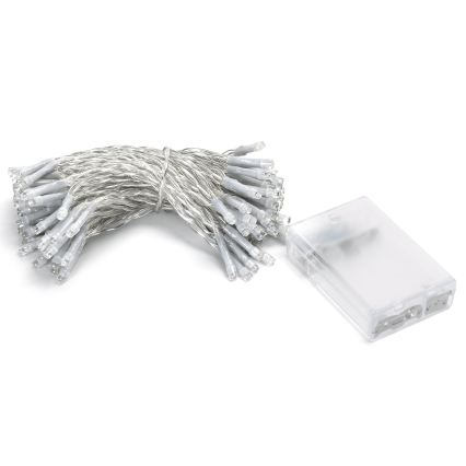 Aigostar - LED Різдвяна гірлянда 100xLED/3xAA 10,3m холодно-білий