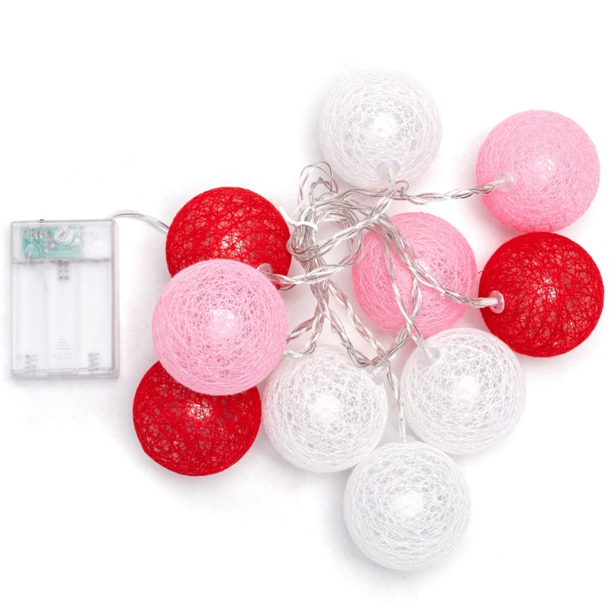 Aigostar - LED різдвяна гірлянда 10xLED/3xAA 2 м тепле біле