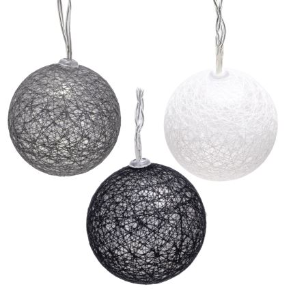 Aigostar - LED Різдвяна гірлянда 10xLED/3xAA 2m тепла біла