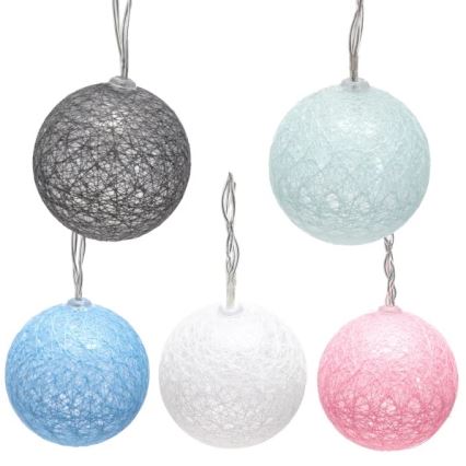 Aigostar - LED різдвяна гірлянда 10xLED/3xAA 2m тепле біле