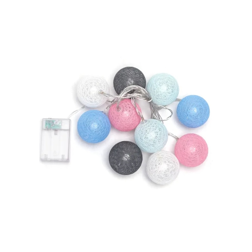 Aigostar - LED різдвяна гірлянда 10xLED/3xAA 2m тепле біле