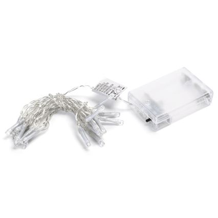 Aigostar - LED Різдвяна гірлянда 20xLED/3xAA 2,3m холодно-білий