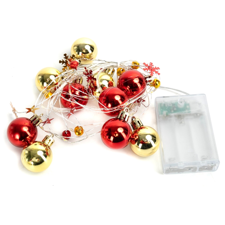 Aigostar - LED Різдвяна гірлянда 20xLED/3xAA 2 м тепле біле світло