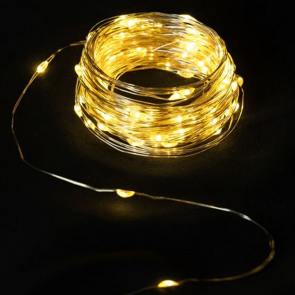 Aigostar - LED Різдвяна гірлянда 40xLED/2x3V 4m теплий білий