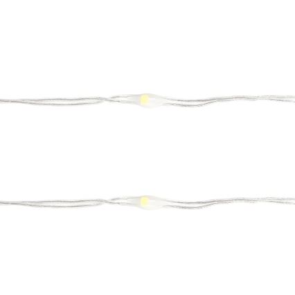 Aigostar - LED різдвяна гірлянда 50xLED/3xAA 5,3m холодно-білий