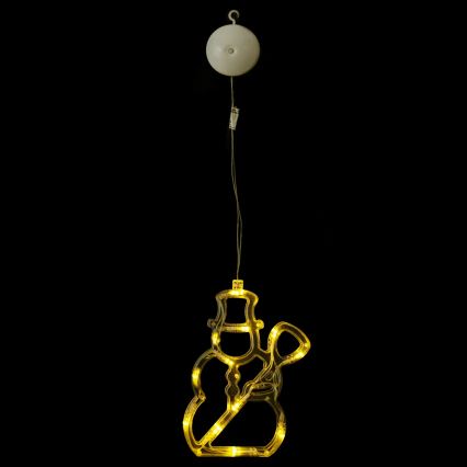 Aigostar - LED-різдвяна прикраса 10xLED/3xAAA сніговик 20,5 см