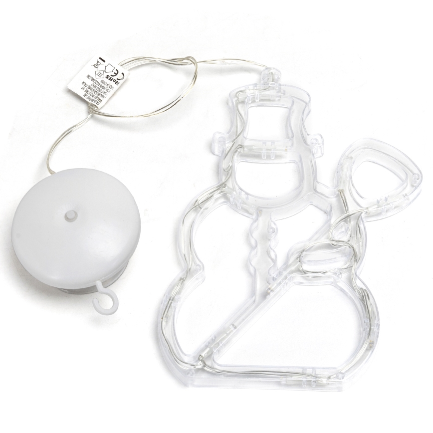 Aigostar - LED-різдвяна прикраса 10xLED/3xAAA сніговик 20,5 см