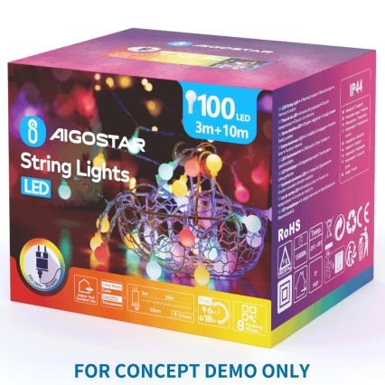 Aigostar - LED Різдвяний проектор сніжинок LED/5W/230V холодний білий пряник