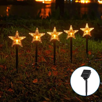 Aigostar - LED Різдвяний світильник на сонячній батареї LED/0,054W/1,2V 1м IP65 теплий білий