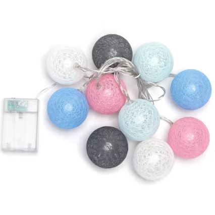 Aigostar - LED Рождественская гирлянда 10xLED/3xAA 2m тёплый белый