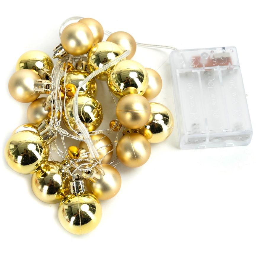 Aigostar - LED-гирлянда рождественская 20xLED/3xAA 2 m тёплый белый