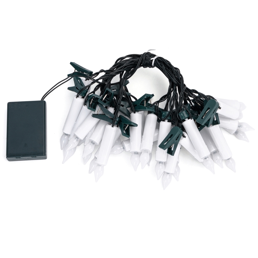 Aigostar - LED Рождественская гирлянда 25xLED/3xAA 5 m тёплый белый