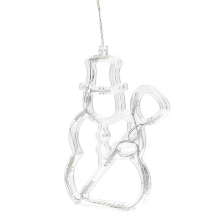 Aigostar - LED рождественское украшение 10xLED/3xAAA снеговик 20,5 см