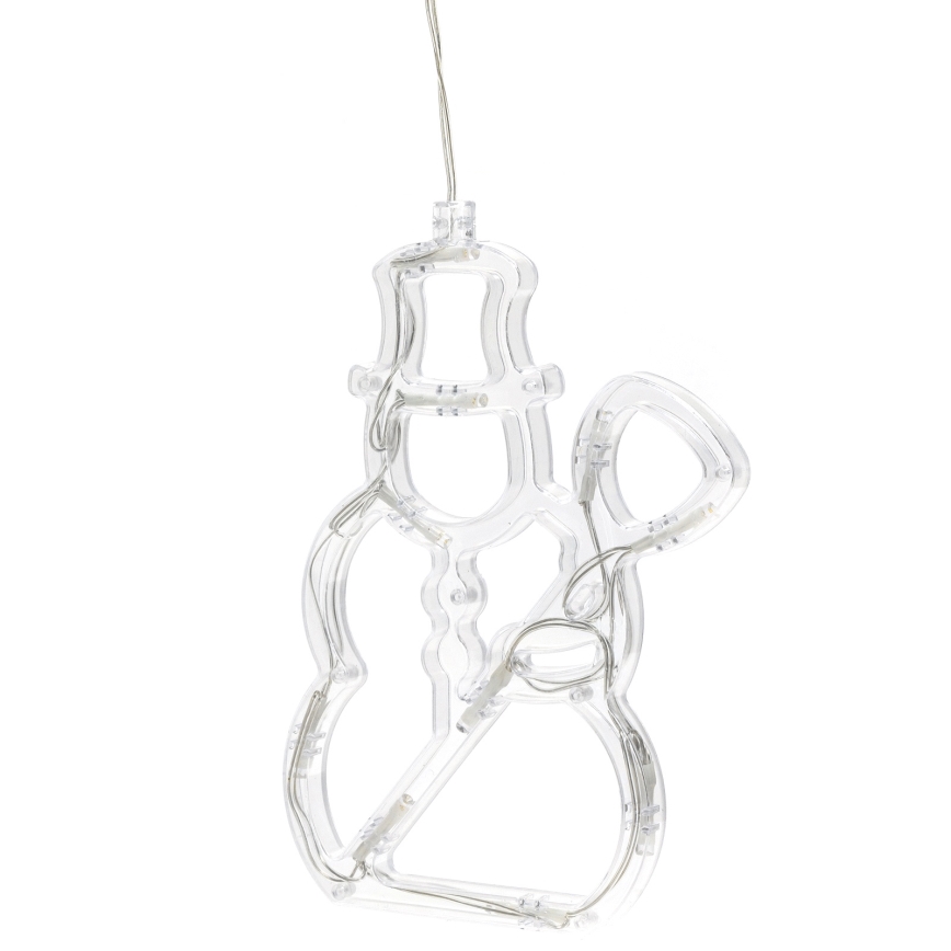 Aigostar - LED рождественское украшение 10xLED/3xAAA снеговик 20,5 см