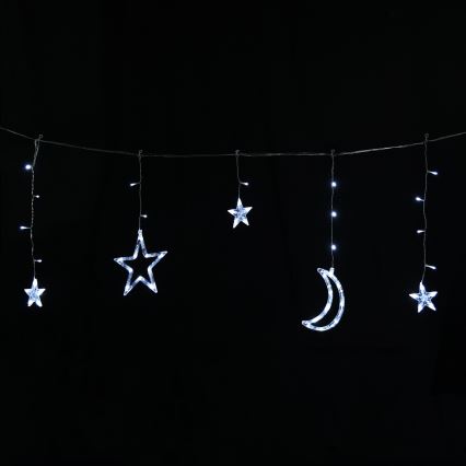 Aigostar - LED солнечная гирлянда 120xLED/8 режимов 3x0,6m 500 mAh IP65 холодный белый